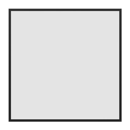 Eglo - LED RGBW Stmívatelný přisazený panel LED/33W/230V 2700-6500K 60x60 cm černá