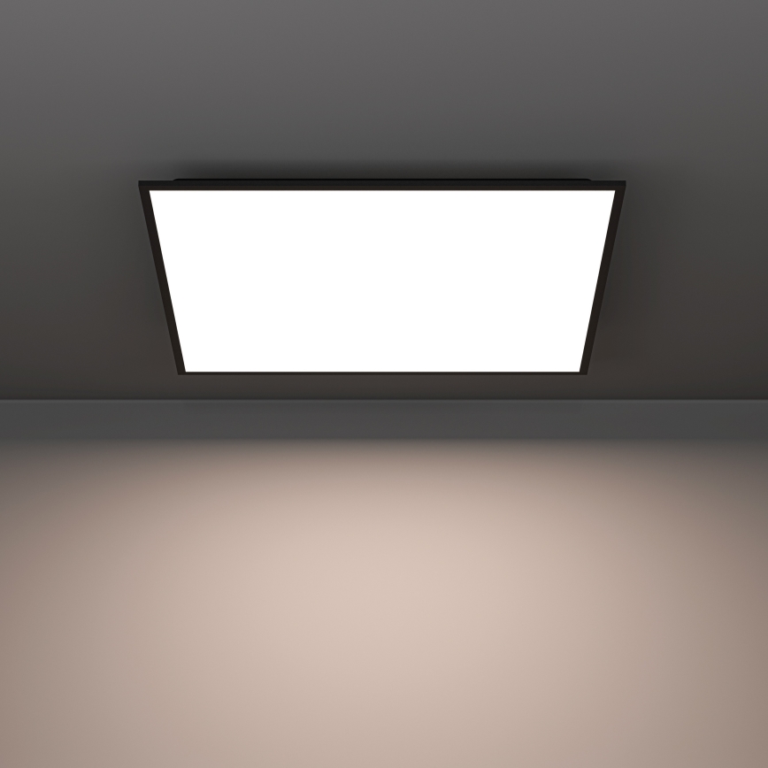 Eglo - LED RGBW Stmívatelný přisazený panel LED/33W/230V 2700-6500K 60x60 cm černá