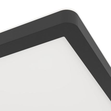 Eglo - LED Koupelnové stropní svítidlo LED/16,4W/230V 29x29 cm IP54 černá