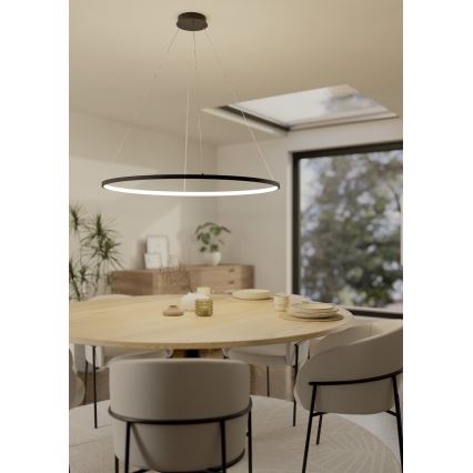 Eglo - LED Stmívatelný lustr na lanku LED/40W/230V 2700-6500K černá + dálkové ovládání