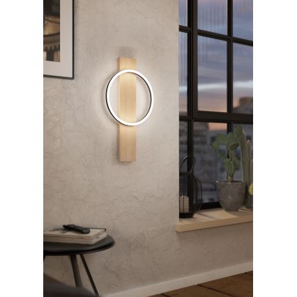 Eglo - LED Nástěnné svítidlo LED/12W/230V 3000K béžová/černá