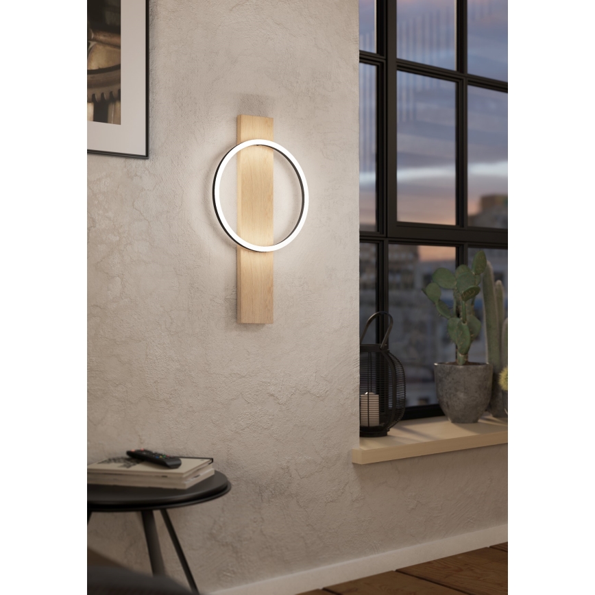 Eglo - LED Nástěnné svítidlo LED/12W/230V 3000K béžová/černá