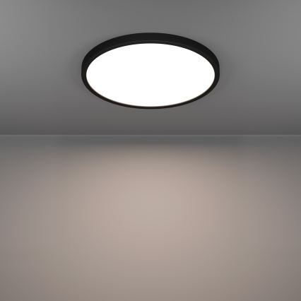 Eglo - LED RGBW Stmívatelné koupelnové stropní svítidlo LED/17,5W/230V 2700-6500K pr. 38,9 cm IP44 černá