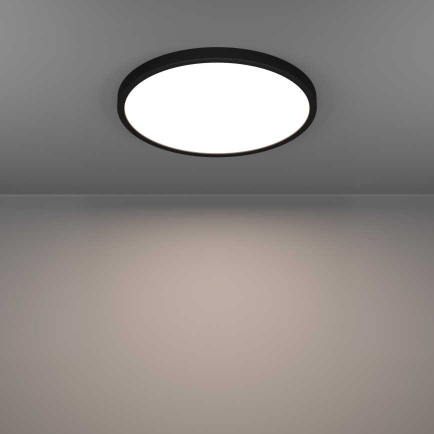 Eglo - LED RGBW Stmívatelné koupelnové stropní svítidlo LED/17,5W/230V 2700-6500K pr. 38,9 cm IP44 černá