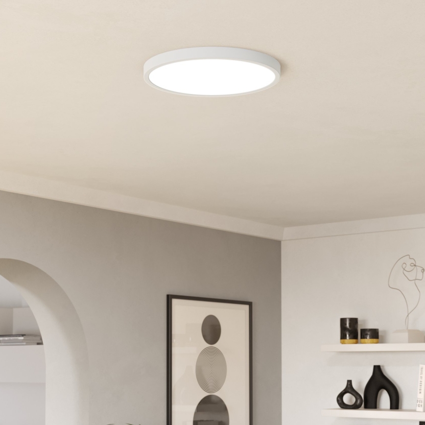 Eglo - LED RGBW Stmívatelné koupelnové stropní svítidlo LED/17,5W/230V 2700-6500K pr. 38,9 cm IP44 bílá