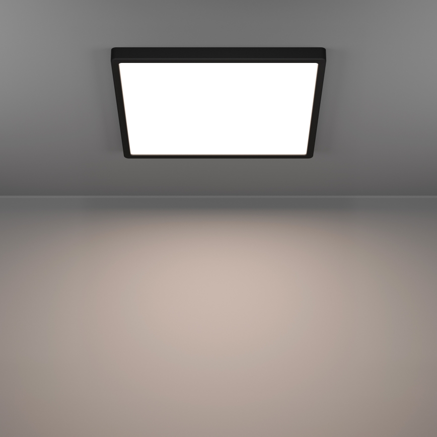 Eglo - LED RGBW Stmívatelné koupelnové stropní svítidlo LED/17,8W/230V 2700-6500K 39x39 cm IP44 černá