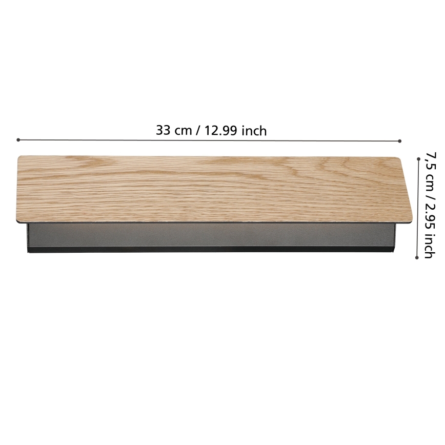 Eglo - LED Nástěnné svítidlo LED/12W/230V 3000K hnědá
