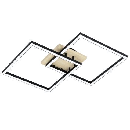 Eglo - LED Stmívatelné přisazený lustr 4xLED/32W/230V 2700-6500K hnědá/černá