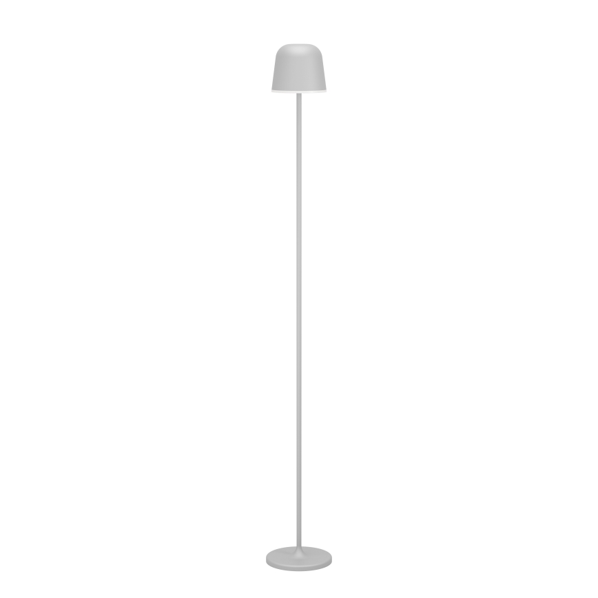 Eglo - LED Stmívatelná venkovní nabíjecí stojací lampa LED/4,3W/5V 2400/3000/4000K IP54 šedá