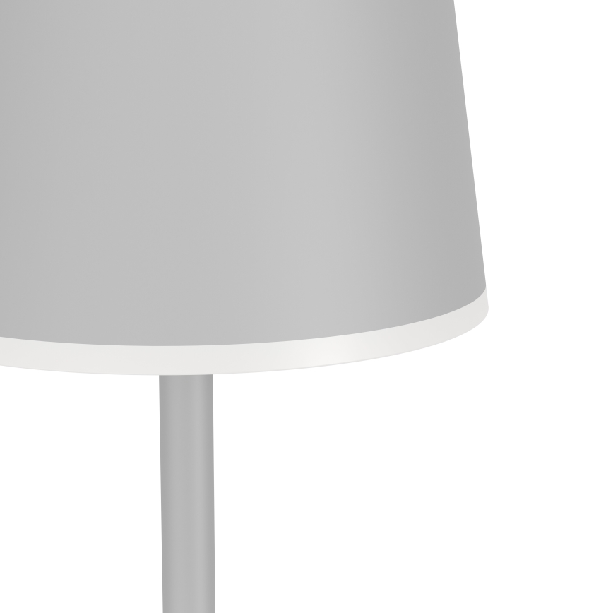 Eglo - LED Stmívatelná venkovní nabíjecí stojací lampa LED/4,3W/5V 2400/3000/4000K IP54 šedá