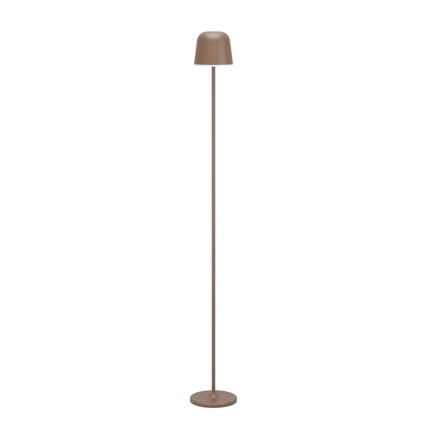 Eglo - LED Stmívatelná venkovní nabíjecí stojací lampa LED/4,3W/230V 2400/3000/4000K IP54 hnědá
