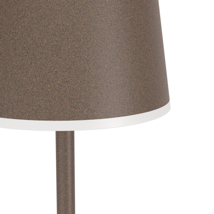 Eglo - LED Stmívatelná venkovní nabíjecí stojací lampa LED/4,3W/230V 2400/3000/4000K IP54 hnědá