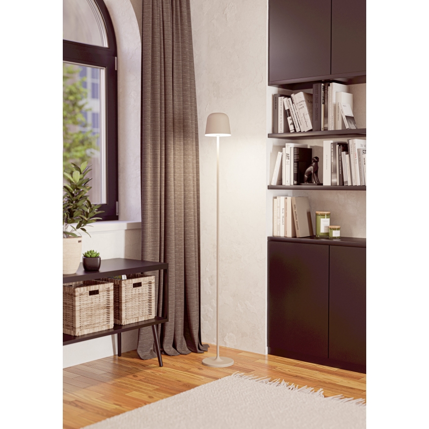 Eglo - LED Stmívatelná venkovní nabíjecí lampa LED/4,3W/5V 2400/3000/4000K IP54 krémová