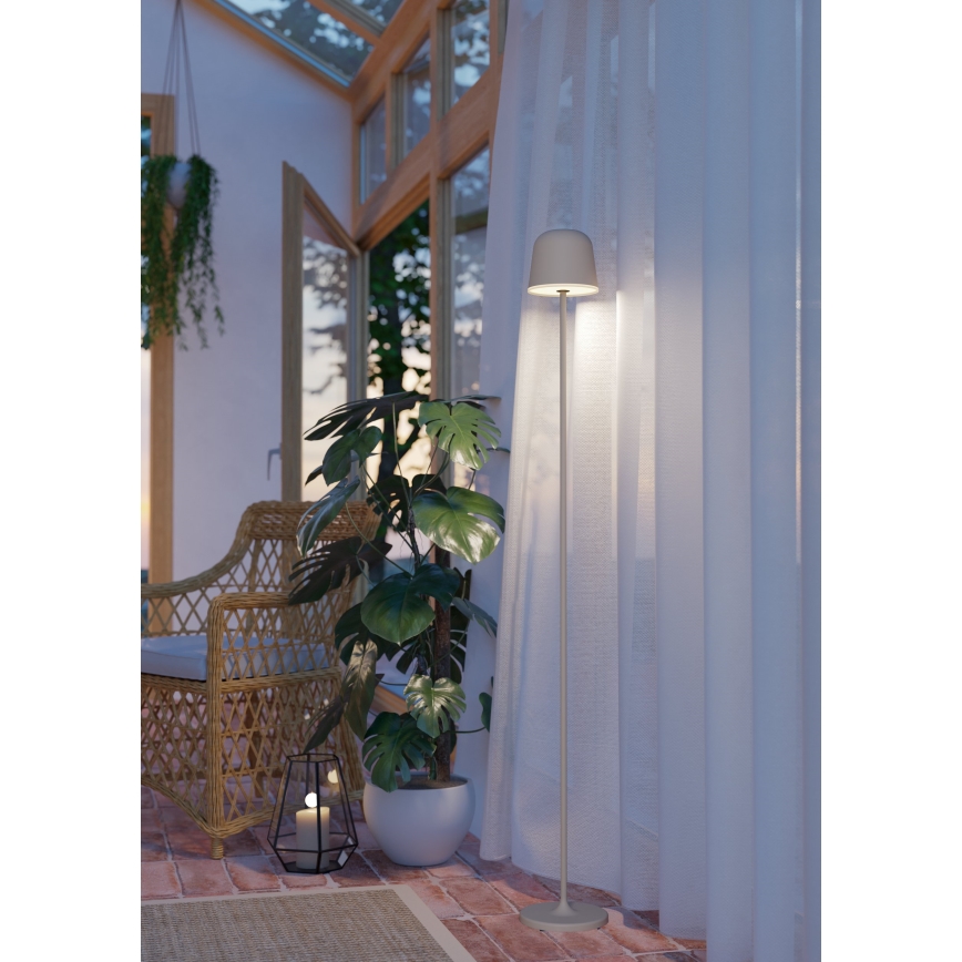 Eglo - LED Stmívatelná venkovní nabíjecí lampa LED/4,3W/5V 2400/3000/4000K IP54 krémová