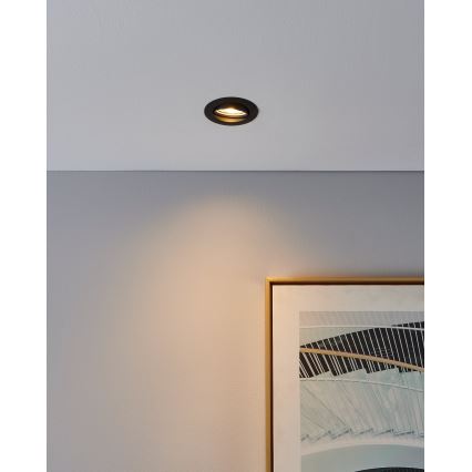 Eglo - SADA 3x LED Podhledové svítidlo 1xGU10/4W/230V černá