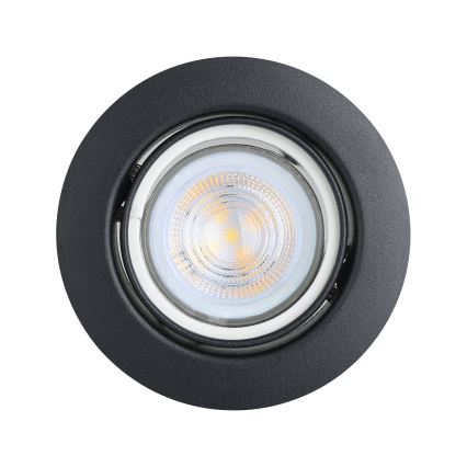 Eglo - SADA 3x LED Podhledové svítidlo 1xGU10/4W/230V černá
