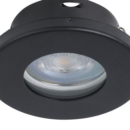Eglo - SADA 3xLED Koupelnové podhledové svítidlo 1xGU10/4W/230V IP44 černá