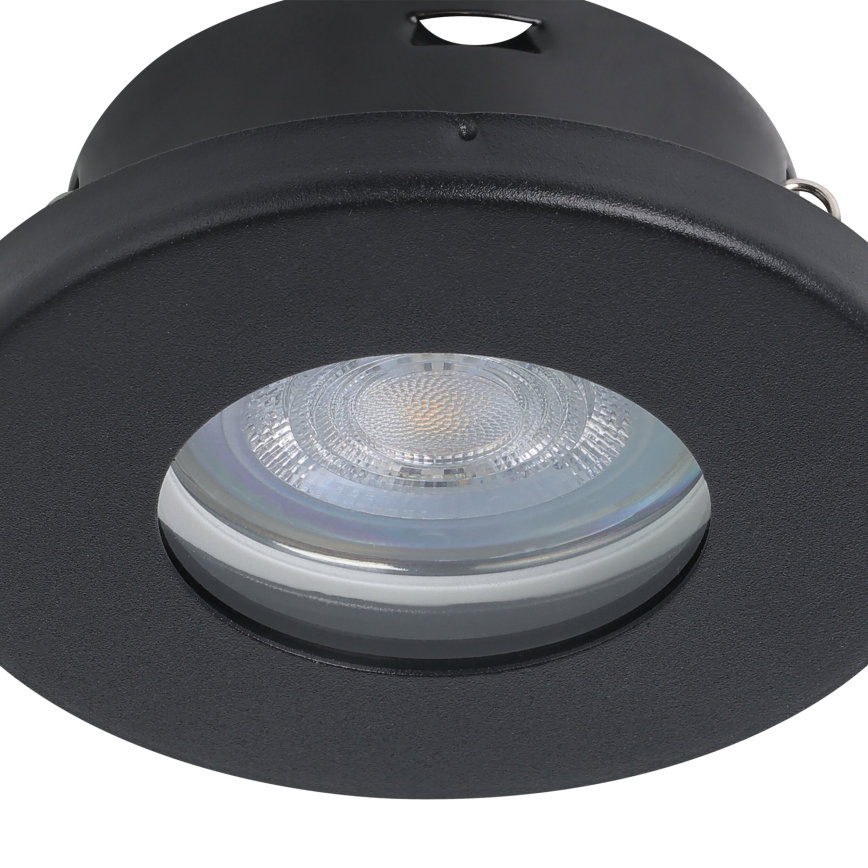 Eglo - SADA 3xLED Koupelnové podhledové svítidlo 1xGU10/4W/230V IP44 černá