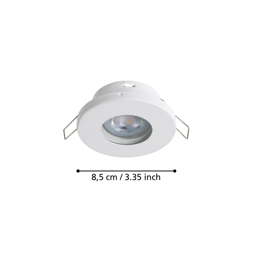 Eglo - SADA 3xLED Koupelnové podhledové svítidlo 1xGU10/4W/230V IP44 bílá
