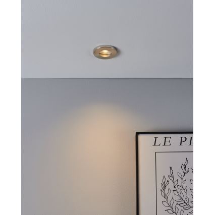 Eglo - SADA 3xLED Koupelnové podhledové svítidlo 1xGU10/4W/230V IP44 matný chrom