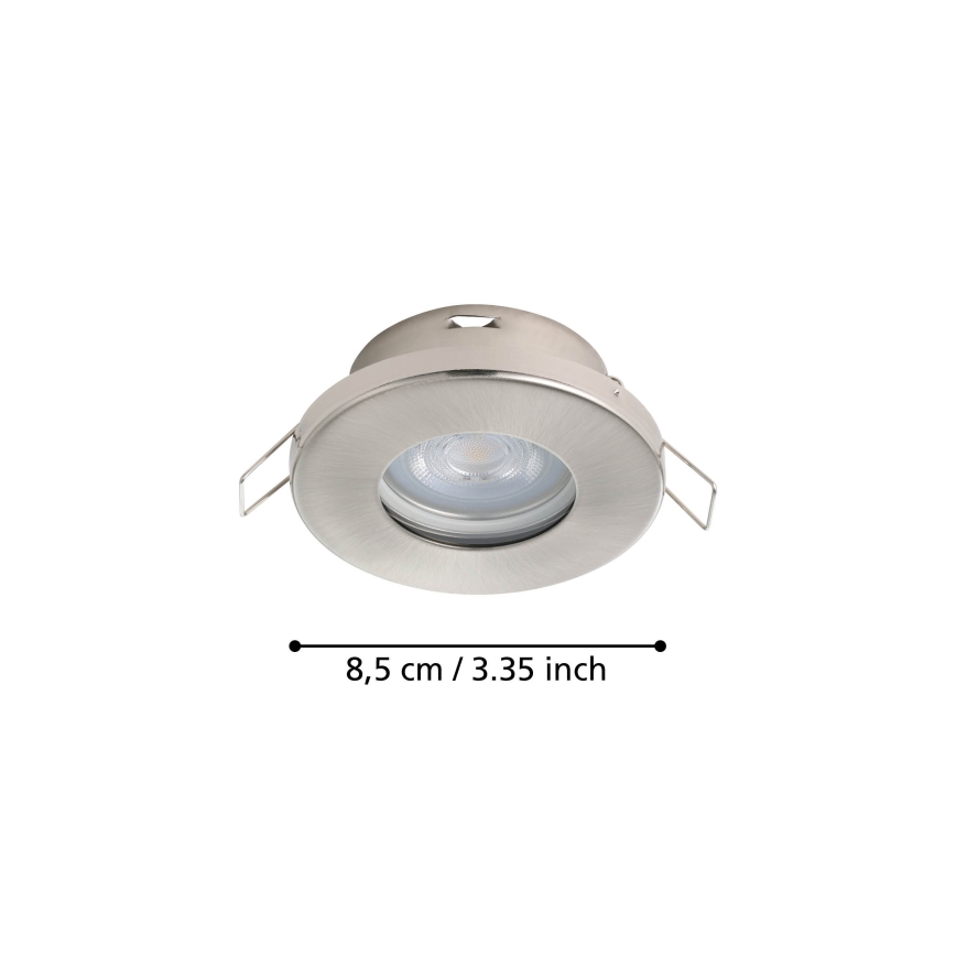 Eglo - SADA 3xLED Koupelnové podhledové svítidlo 1xGU10/4W/230V IP44 matný chrom