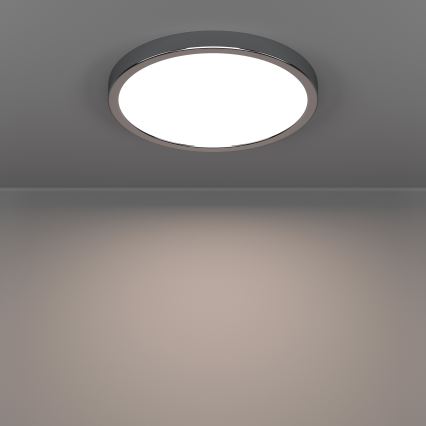Eglo - LED Koupelnové stropní svítidlo LED/14,2W/230V 2700/4000/6500K pr. 27,8 cm IP44 lesklý chrom