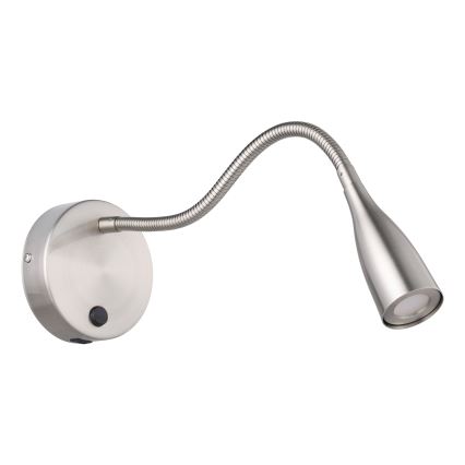 Eglo - LED Flexibilní nástěnná lampa s USB LED/3,8W/230V matný chrom