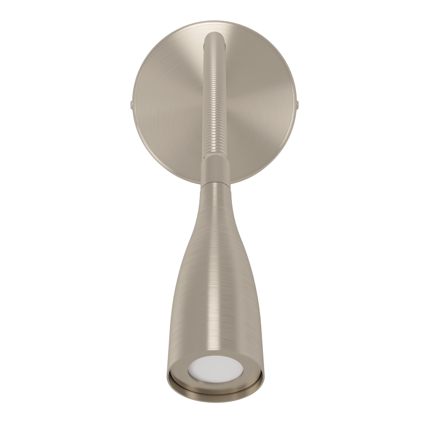 Eglo - LED Flexibilní nástěnná lampa s USB LED/3,8W/230V matný chrom