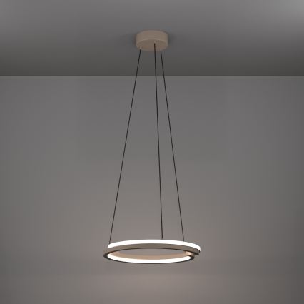 Eglo - LED Stmívatelný lustr na lanku 2xLED/20W/230V 2700-6500K pr. 48 cm béžová + dálkové ovládání