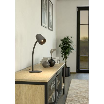 Eglo - Stolní lampa 1xE14/18W/230V černá