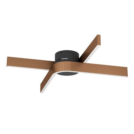 Eglo - LED RGBW Stmívatelné stropní svítidlo 2xLED/18W/230V měděná/černá