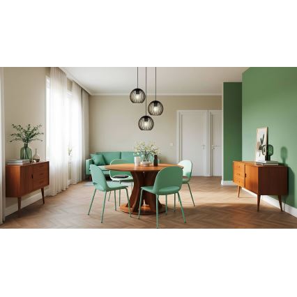 Eglo - Lustr na lanku 3xE27/60W/230V černá