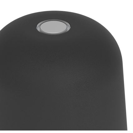 Eglo - LED Stmívatelná venkovní dotyková nabíjecí stolní lampa LED/1,8W/5V 2500/3000/4000K 2500 mAh IP54 černá