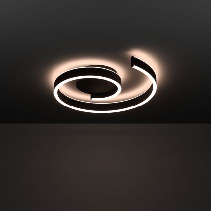 Eglo - LED RGBW Stmívatelné stropní svítidlo LED/37W/230V 3000-6500K černá