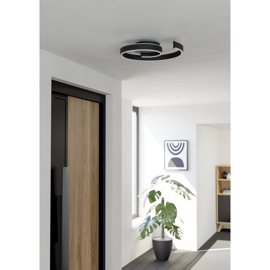 Eglo - LED Stmívatelné stropní svítidlo LED/37W/230V 3000-6500K černá