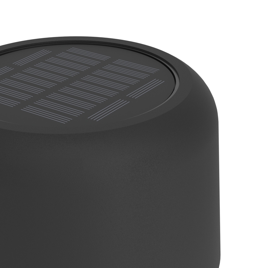 Eglo - LED Solární nabíjecí dotyková stojací lampa LED/2,8W/3,7V 1800 mAh IP44 černá