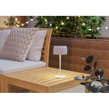 Eglo - LED Solární nabíjecí dotyková stolní lampa LED/2,8W/3,7V 1800 mAh IP44 bílá