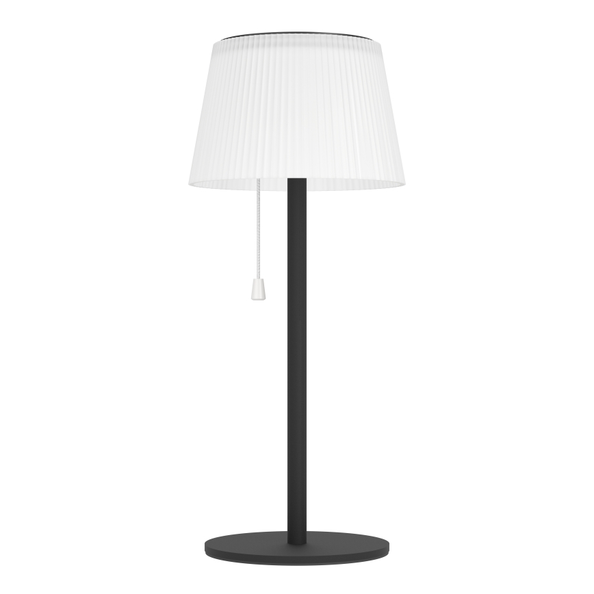 Eglo - LED Solární nabíjecí stolní lampa LED/2,3W/3,7V 3000/4000/6500K 1800 mAh IP44 černá