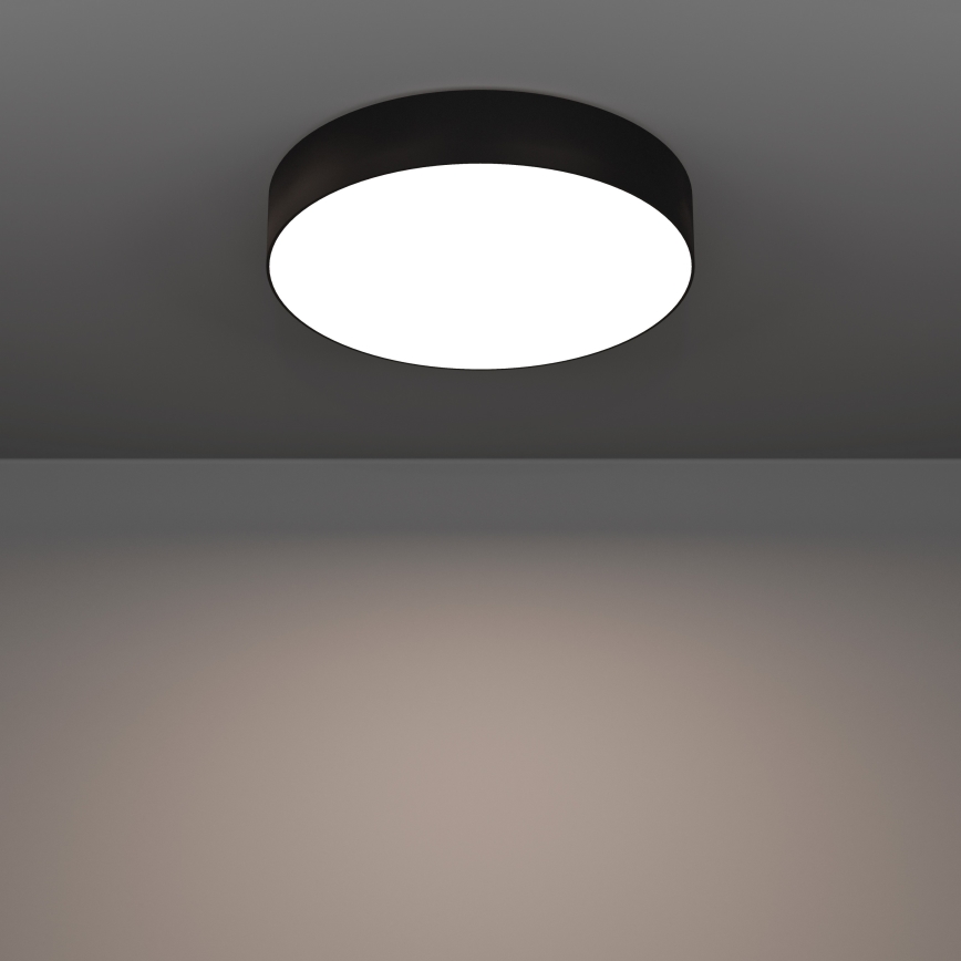 Eglo - LED RGBW Stmívatelné stropní svítidlo LED/15W/230V 2700-6500K pr. 39 cm černá