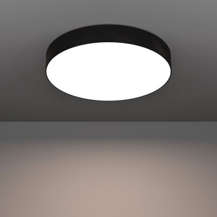 Eglo - LED RGBW Stmívatelné stropní svítidlo LED/26W/230V 2700-6500K pr. 49 cm černá