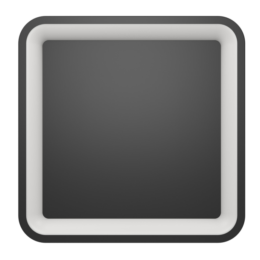 Eglo - LED RGBW Stmívatelné stropní svítidlo LED/20W/230V 2700-6500K 35x35 cm černá