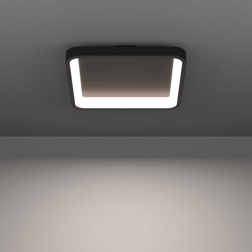 Eglo - LED RGBW Stmívatelné stropní svítidlo LED/20W/230V 2700-6500K 35x35 cm černá