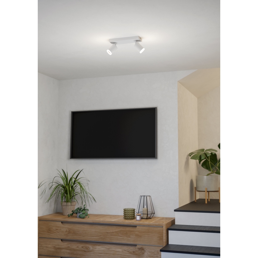 Eglo - LED RGBW Stmívatelné bodové svítidlo 2xLED/3,7W/230V 2700-6500K bílá