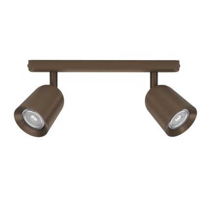 Eglo - Bodové svítidlo 2xGU10/10W/230V bronzová