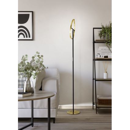 Eglo - LED Stmívatelná stojací lampa 2xLED/8,8W/230V zlatá/černá