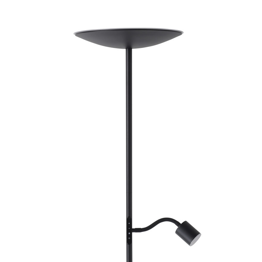 Eglo - LED Stmívatelná stojací lampa LED/26,5W/230V + LED/4W černá