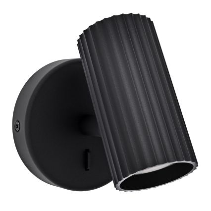 Eglo - Nástěnné bodové svítidlo 1xGU10/5W/230V černá