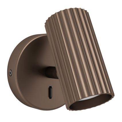 Eglo - Nástěnné bodové svítidlo 1xGU10/5W/230V hnědá