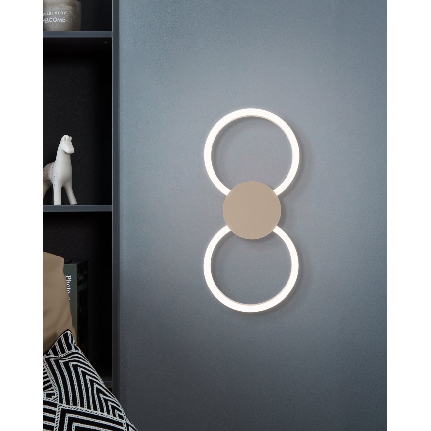 Eglo - LED Nástěnné svítidlo LED/20W/230V + LED/0,91W béžová