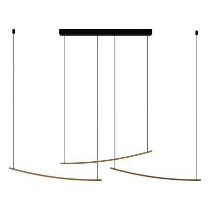 Eglo  - LED Stmívatelný lustr na lanku LED/22W/230V 2700/4000/6500K zlatá